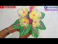 Seni membuat bunga cantik dari plastik kresek l Beautiful flowers plastic bag l best idea l crafting