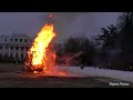 Сожжение чучела Масленицы. Санкт-Петербург. Burning of the Maslenitsa effigy. Saint Petersburg.