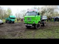 DDR Lkw IFA W50LA ist im Schlamm festgefahren.