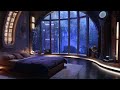 Coruscant Bedroom | Star Wars Ambience | Cozy Rain, Thunderstorm, Speeders