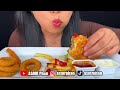 ASMR Mozzarella Fries, Onion Rings & Whopper From Burger King (Eating Sounds) Mukbang | ASMR Phan