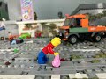 Lego man gets killed by frog