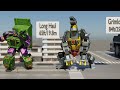 Transformers EW Size Comparison| 3D Animation Autobot vs Decepticon