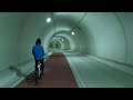 A 'private' Japanese tunnel: 1.5 km without pedaling and not a car in sight