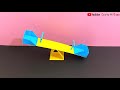 How to make SeeSaw with Paper | Easy Origami SeeSaw | DollHouse | English Subtitle | Crafts At Ease
