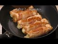 How To Make Hotdog Roll With Cheese and Bacon. Pan-Fried Mini Hotdog Rolls. Tasty Bites ;-)