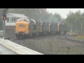 Five Deltic Convoy Passes Stalybridge 11th October 2011