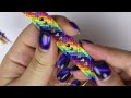 RAINBOW HEARTS BRACELET TUTORIAL [CC] || Friendship Bracelets