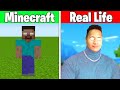 Minecraft vs Real Life(Realistic mobs, entities and characters)