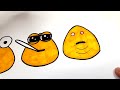 Drawing Pou, Sad Pou, Bou Pou and Bou's Revenge (Tutorial) draw coloring