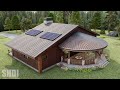 65' x 75' (20m x 23m) Modern Rustic Airbnb Cabin Tour - Cozy & Charming Cabin House