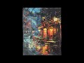 Night Restaurant Street Paint By Numbers (PBN)