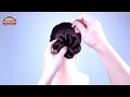 Simple Hairstyles | Braided Bun Hairstyle For Ladies | Trending New Hairstyle For Wedding Party 2024