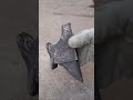 Melting Artillery Bands into Anvil - Bronze Casting