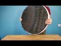 A huge diy concave mirror burns through objects!