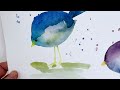 How to Paint Cute Colorful Birds for Beginners | Easy Tutorial to Master Loose Watercolor Painting
