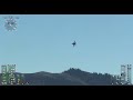 F-18 flying over lake Tahoe airport! (Microsoft Flight Simulator)