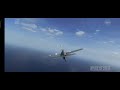 cinematic view of fighterjet destroying enemy fighterjet