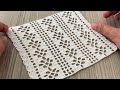 THE MOST and VERY EASY Crochet Shawl, Scarf, Blouse, Runner, Curtain Pattern Tutorial