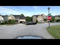 Evening Drive Through Neighborhoods, North Carolina, USA | Driving Sounds for Sleep and Study