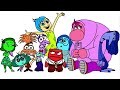 Inside Out 2 Coloring Pages | Coloring Anxiety Joy Anger Disgust Sadness Fear Ennui Embarrassment