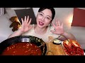 spicy Ramen, Tuna Rolls with Fried Tofu, Egg Tuna Kimbap, and Kimchi Mukbang GOODZZI ASMR