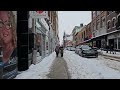 After the second snow storm of 2024 ❄ | Walking in Quebec city (Saint-Roch) | Winter Tour 2024 [UHD]