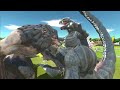 Godzilla vs B.E.A.S.T. George & Ralph(Rampage)! - Animal Revolt Battle Simulator