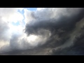 Rotating storm clouds