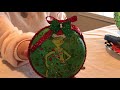 How to make the clear Christmas ornaments with fabric