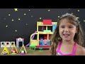 Peppa Pig Overnight Camping Story with Peppa Pig Camper Van and Peppa Pig Happy Friends and Family