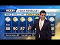 Isolated shower chances Wednesday