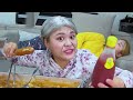 ASMR Mukbang Spicy Fire Ramyeon Noodle CURRY Convenience Store Food Tteokbokki eating by HIU 하이유