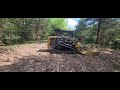 Mulching in the timber.