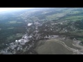 Evening flight over Troy.