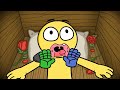 One Block Skyblock com os SMILING CRITTERS se transformam em Zombies?! | Poppy Playtime 3 Animação