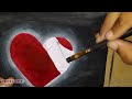 How to draw a broken heart || Watercolour for beginners ||  Broken heart drawing ||