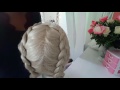 HOW TO: **CORNROWS on wefted wigs! **