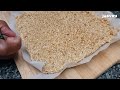 Sesame Seed Candy | Only 2 Ingredients! no added sugar  Soft and easy Crunchy  healthy Sesame Bars