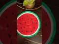 DIY cute paper watermelon craft🍉🧵|#art #papercutting #tranding #watermelon #youtubeshorts #kidsart