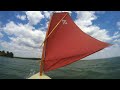 12 Knots - Gusting 24 Melonseed Skiff Sailing Fun!