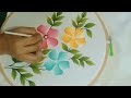 fabric Painting on clothes tutorial painting flower design pillow cover painting