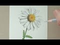 구독자의 요청에 응답하기 / 데이지꽃 그리기 / 흰색 꽃 색감내기 / Responding to subscriber's request / Drawing daisy flower