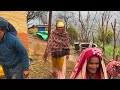 Best Life in The Nepali Himalayan Village During The Winter । Best Compilation Video Rainy time