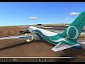 British aqualantic airlines flight 10-landing animation