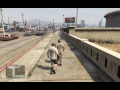 GTA V GLITCH - HOBO KNOCKED OUT BY UKNOWN FORCE