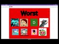 My Best To Worst Users List (NO OPINION BASHING)