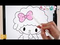 How To Draw Sanrio - easy drawing, coloring