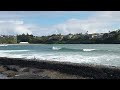 Waves coming into Nāwiliwili Bay & Kalapaki Beach 2/1/2020 10:54 am 🏖🌊