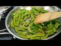 Vegetarian fried Tofu with Snap peas.